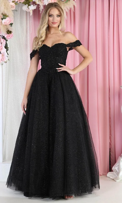 flutter sleeve gown dressesMay Queen LK194 - Embroidered Sweetheart Ballgown