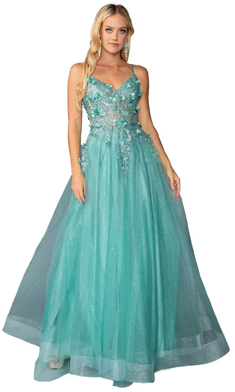 gown dress inspiration galleriesDancing Queen 4462 - Glitter V-Neck Ballgown