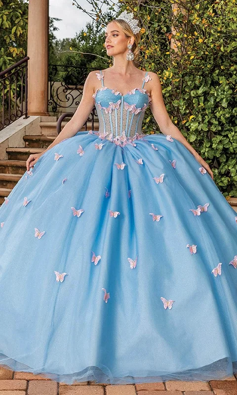 luxurious gown dressesDancing Queen 1815 - Butterfly Applique Ballgown