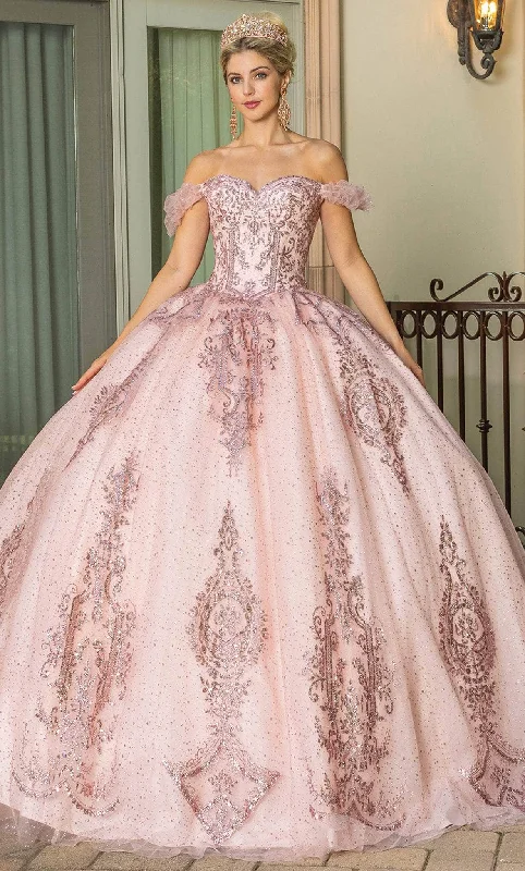 gown dress cleaning and careDancing Queen 1803 - Ruffled Off-Shoulder Ballgown