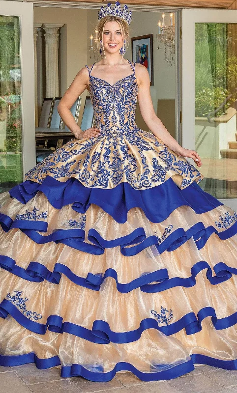 silk gown dressesDancing Queen 1689 - Ruffled Ballgown