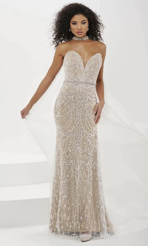 gold gown dressesPanoply 14189 - Strapless Gown