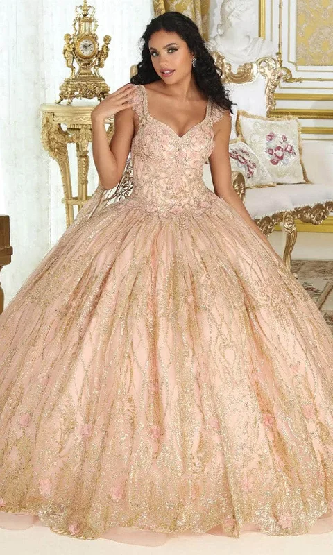 mother of the bride gown dressesMay Queen LK207 - Floral V-Neck Ballgown