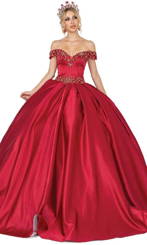 empire waist gown dressesDancing Queen 1466 - Off Shoulder Ballgown