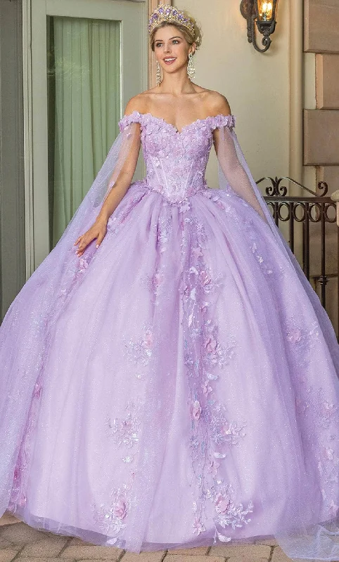 gown dress accessoriesDancing Queen 1787 - 3D Floral Embroidered Ballgown