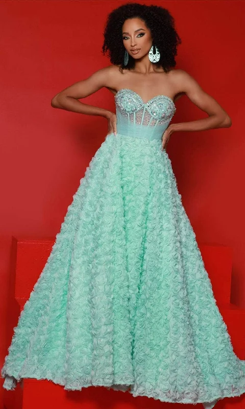 mermaid gown dressesJohnathan Kayne 2907 - Strapless Corset Bodice Ballgown