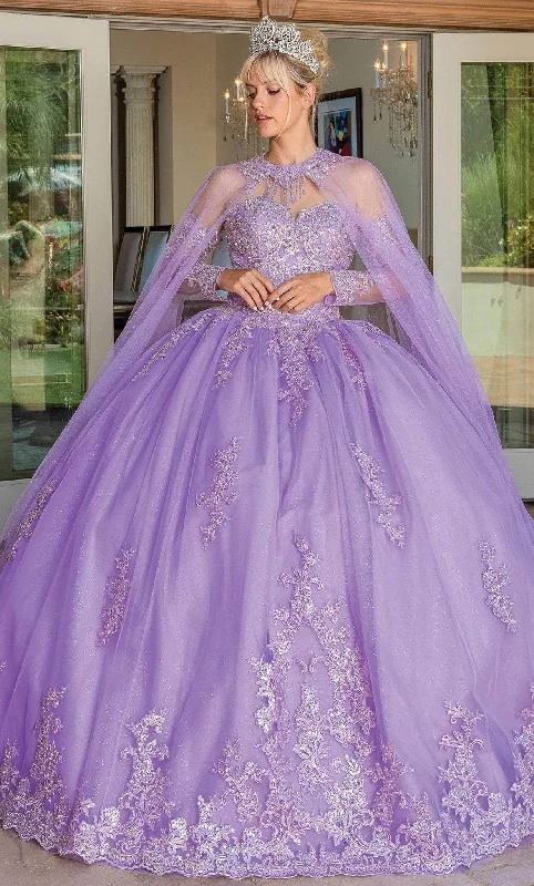 cap sleeve gown dressesDancing Queen 1691 - Long Sleeve Gown