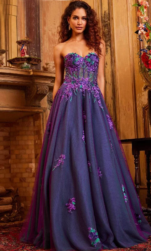 black-tie gown dressesJovani 23578 - Embroidered Gown