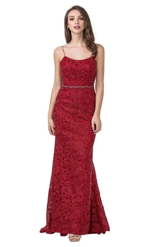 maximalist party dressesTrevi Collection - L2294 Scoop Sheath Evening Dress