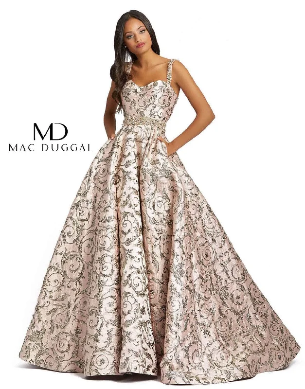 homecoming party dressesMac Duggal 67114 - Sweetheart Metallic Detail Evening Dress