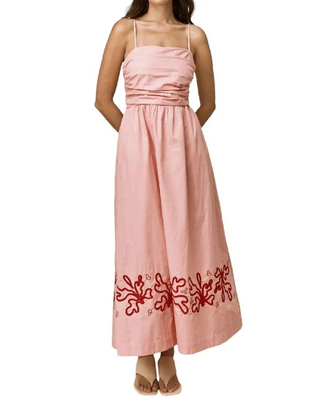 mid-length midi dressesMystique Midi Dress In Strawberry Swirl