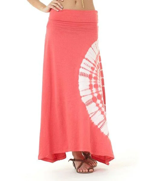 ruffled midi dressesLagaci Coral Tie-Dye Convertible Midi Cover-Up Size M New!