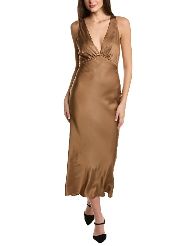 women's midi dresseso.p.t. Satin Midi Dress