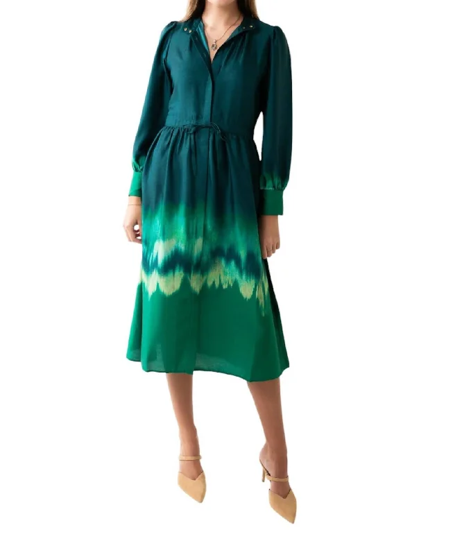 long midi dressesCalipso Midi Dress In Vert