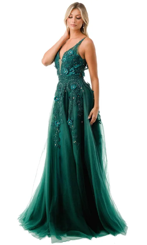 sweetheart-neck party dressesTrevi Collection L2780A - Plunging A-Line Evening Gown