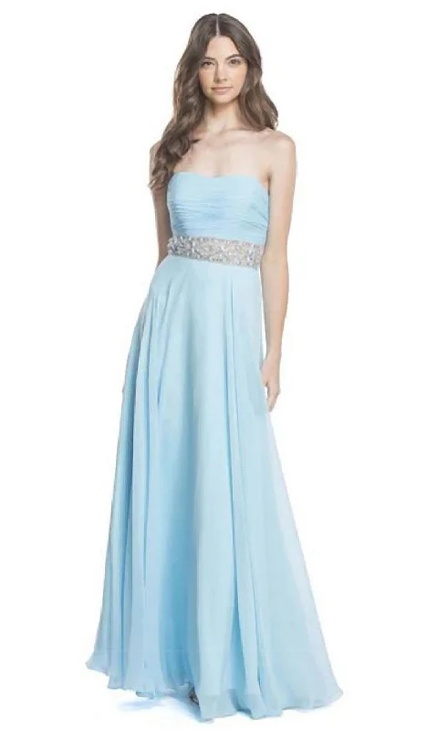 spring party dressesTrevi Collection - Strapless Ruched Evening A-Line Dress