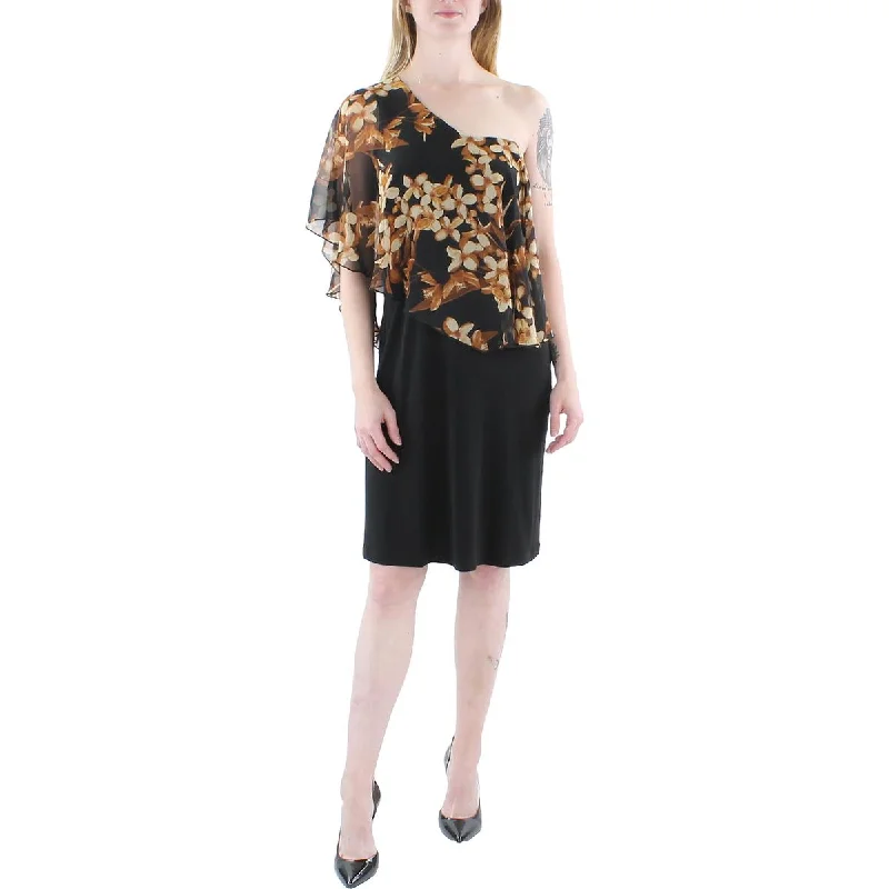 chic midi dressesWomens Floral Midi Sheath Dress