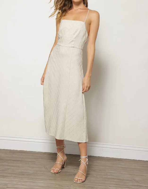 wrap-around midi dressesMarley Midi Dress In Sand