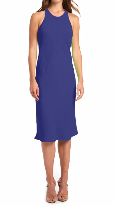 lace-trimmed midi dressesPasadena Midi Dress In Ultramarine