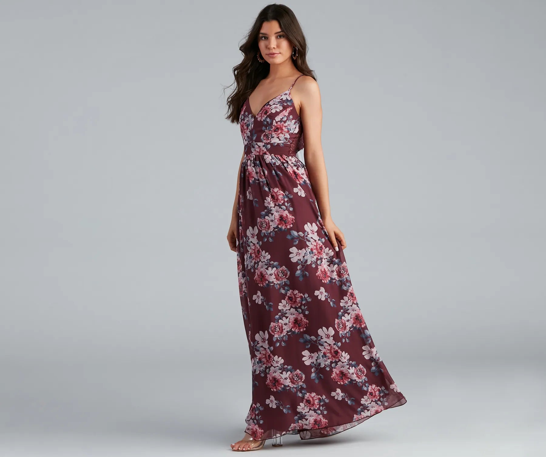 maxi dresses for springFloral Fantasy Open Back Maxi Dress