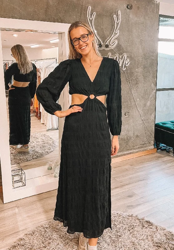 maxi dresses for weddingsSkyler Maxi - Black