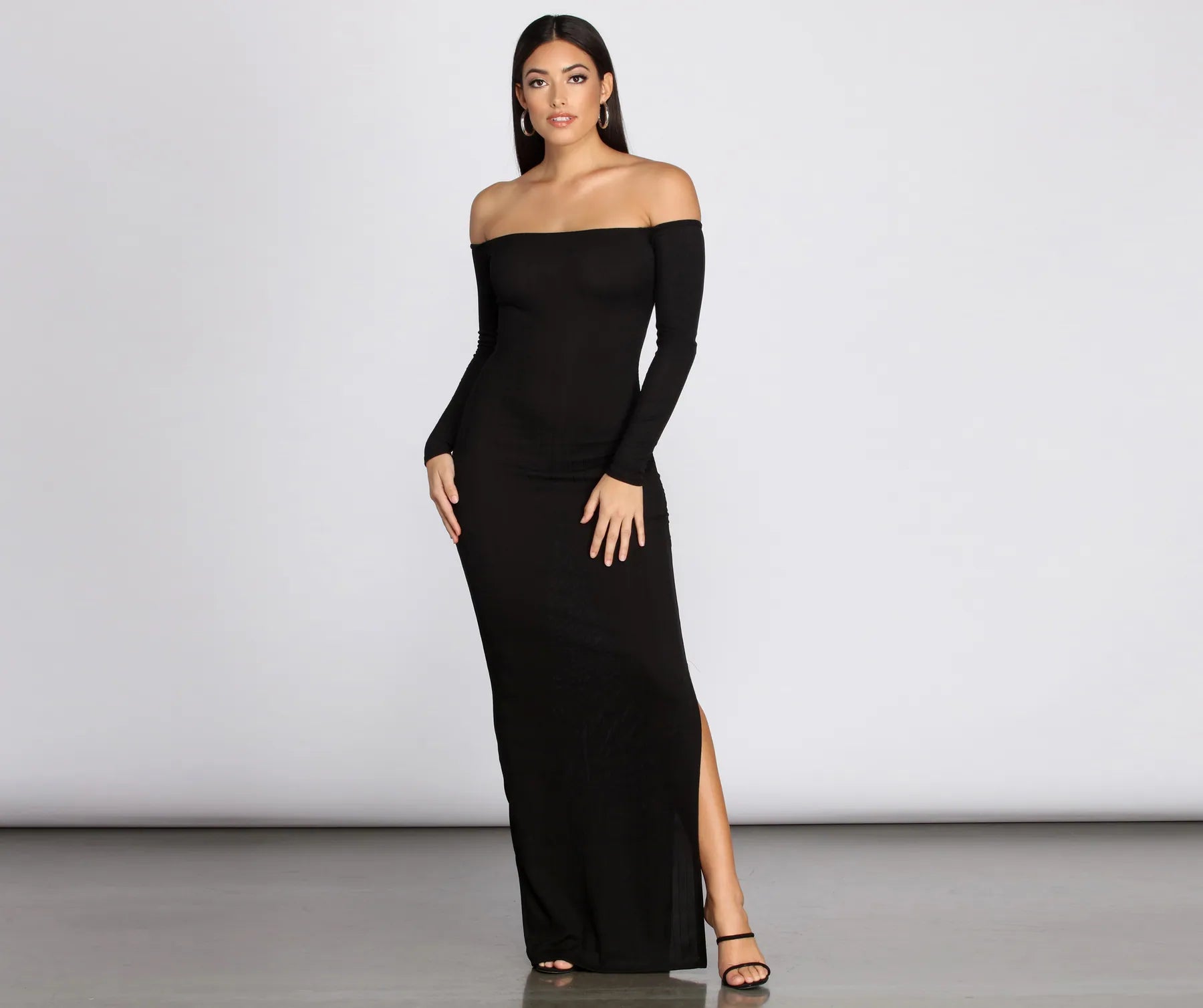 maxi dresses for partiesKnits An Essential Off Shoulder Maxi Dress