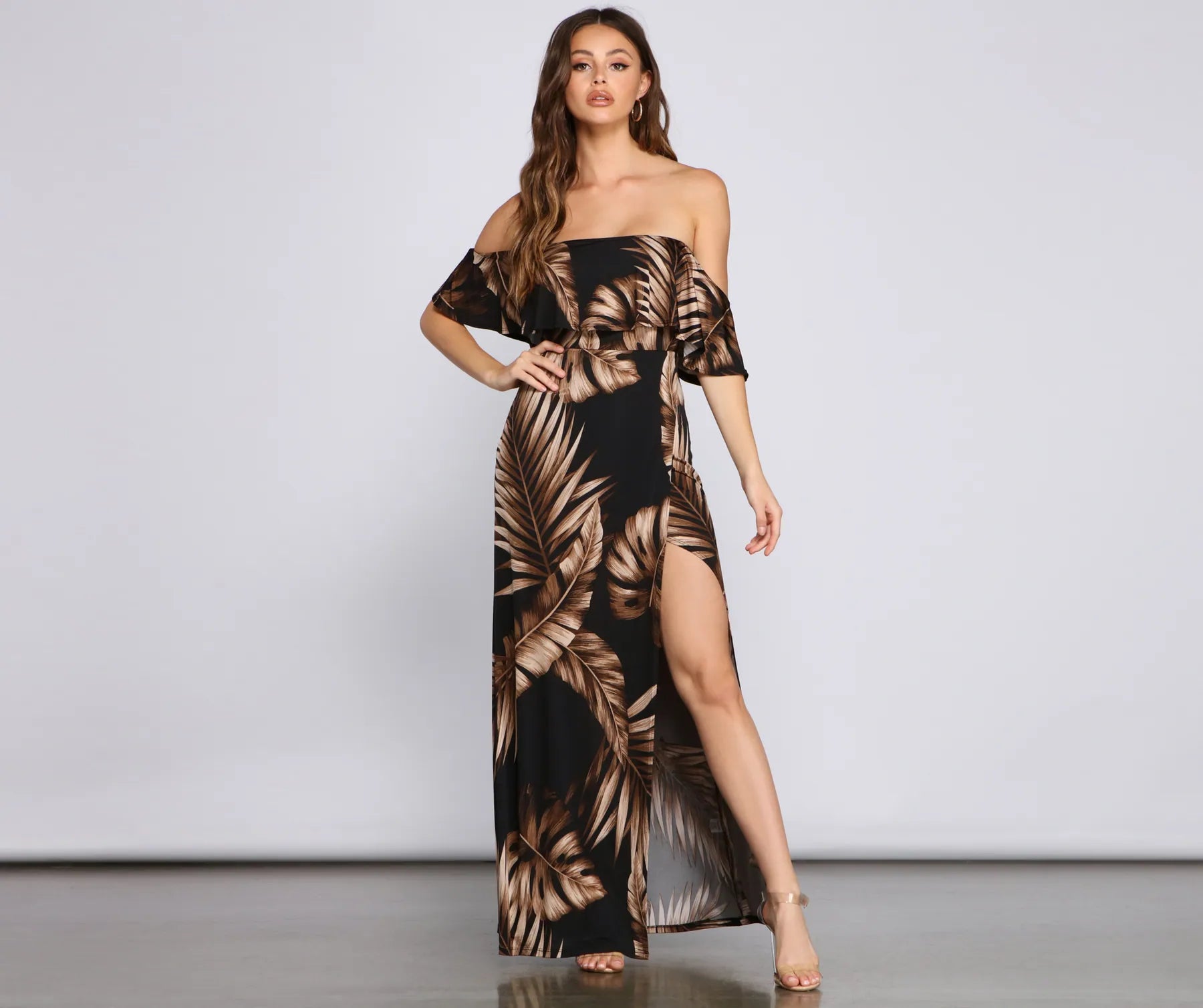 maxi dresses with long sleevesBring The Heat Maxi Dress