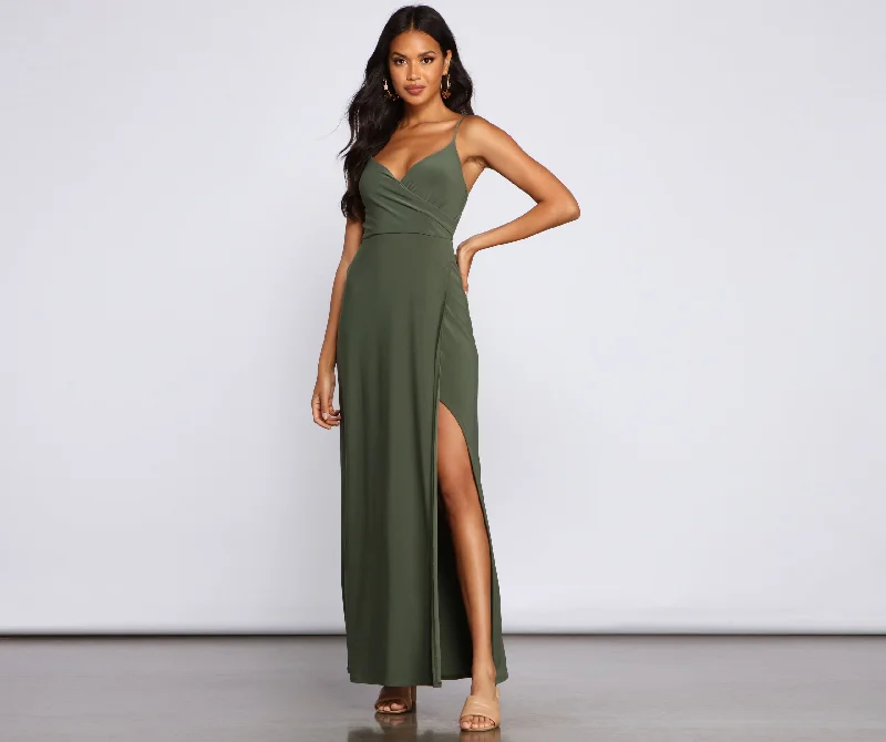 floral maxi dressesMajor Appeal High Slit Maxi Dress