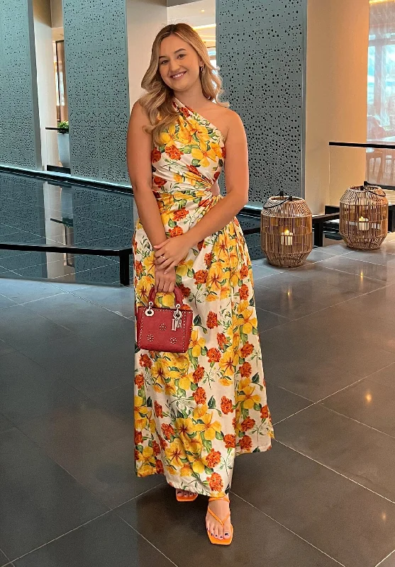 maxi dresses with pockets and sleevesNour Yarden Maxi - Floral