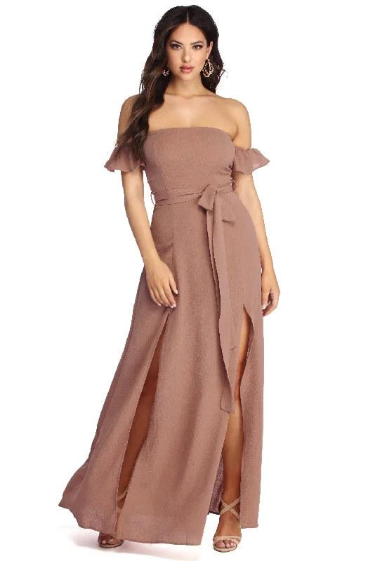 maxi dresses for active wear (with stretch fabric)Flowy Vibes Maxi Dress