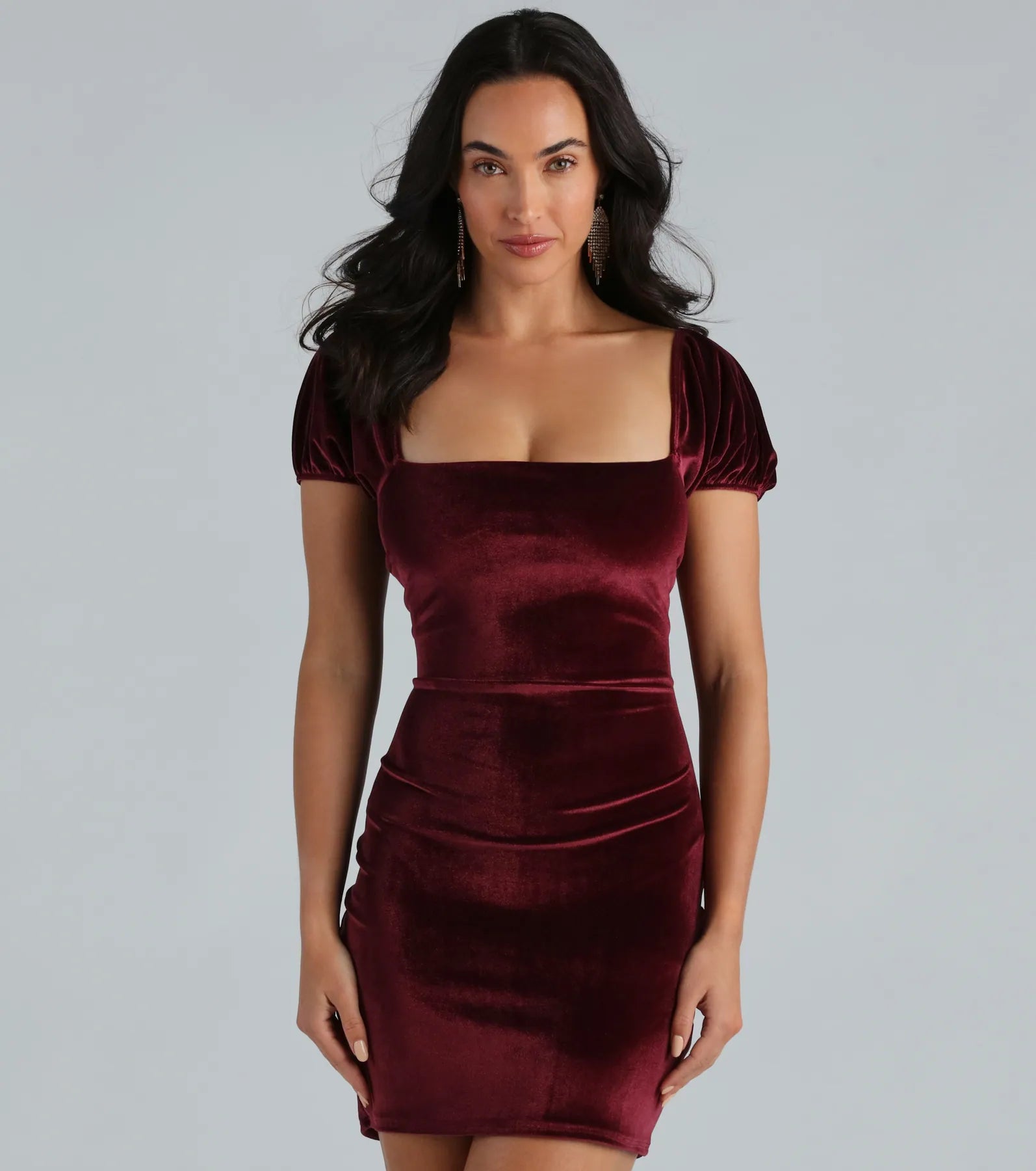 xx-large Mimi dresses for curvy womenThat Luxe Look Velvet Bodycon Mini Dress