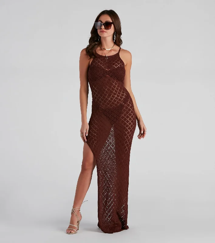 maxi dresses for springSunshine Lover Crochet Maxi Coverup