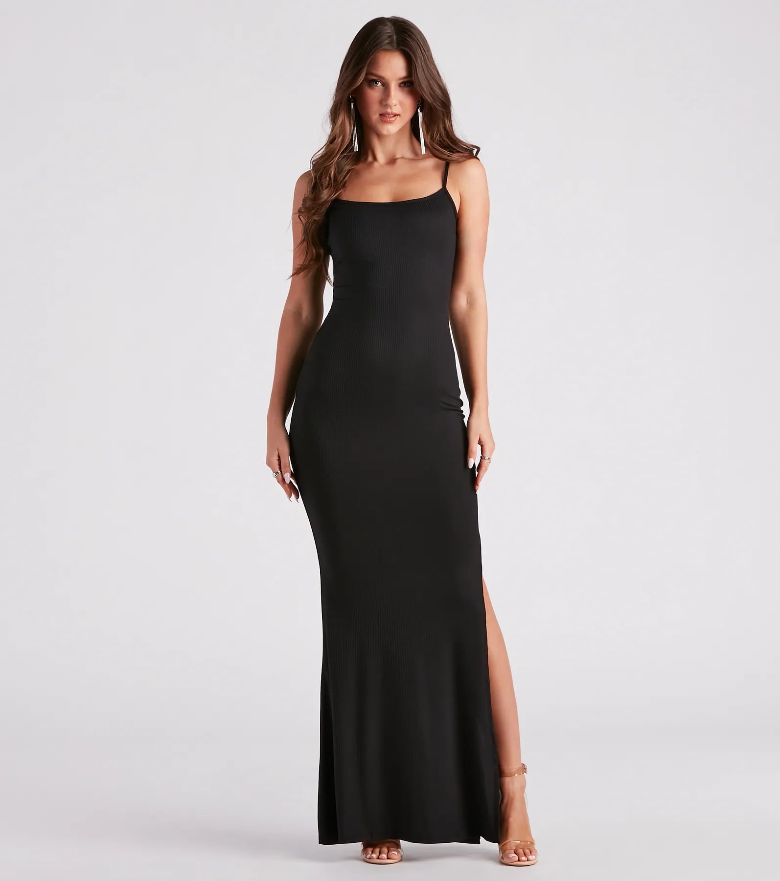 maxi dresses with pockets and sleevesTimeless Love Rib Knit Maxi Dress