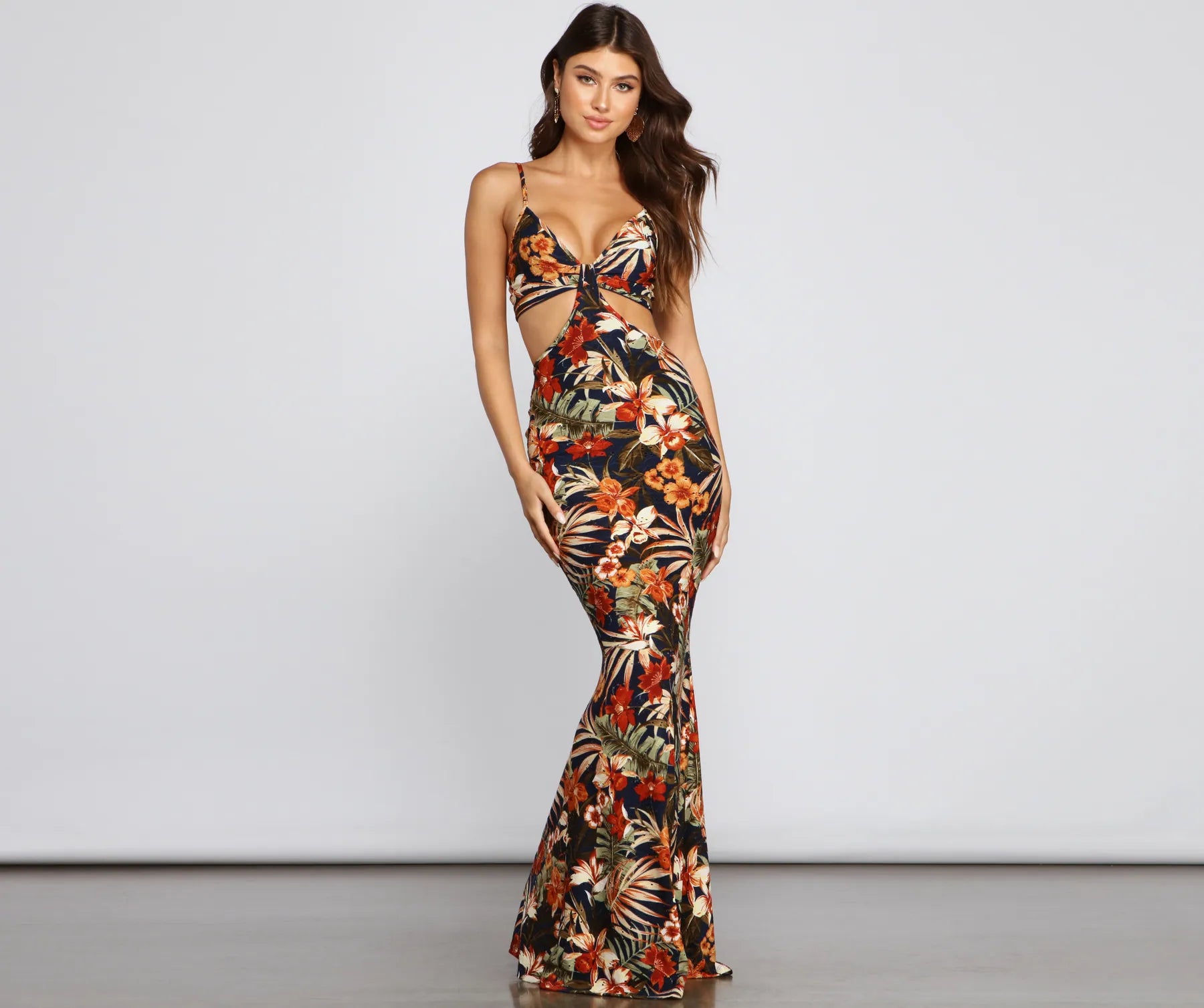 maxi dresses for day-to-night wearAll Eyes On Me Floral Eyelet Maxi Dress