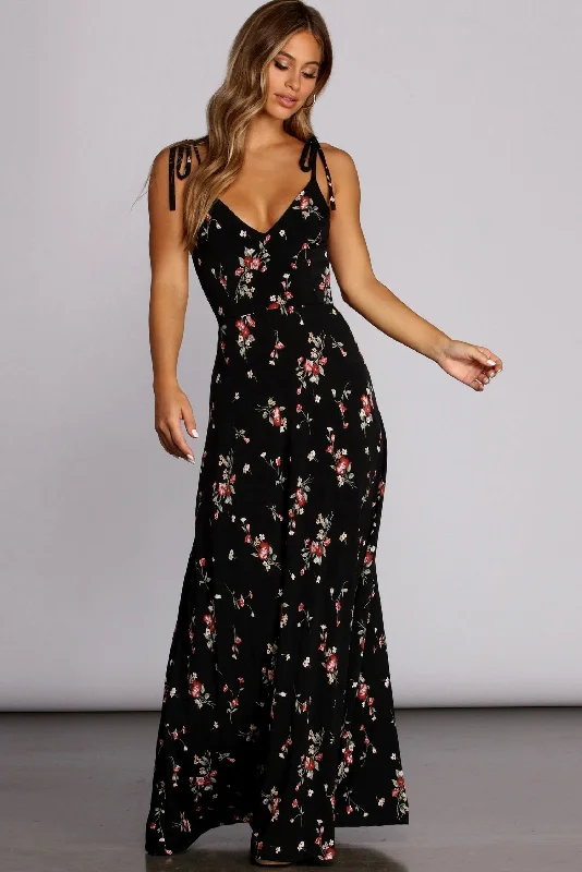 floral maxi dressesLoving Knit In Florals Maxi Dress