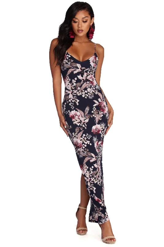 maxi dresses for destination weddingsTwist In Florals Maxi Dress