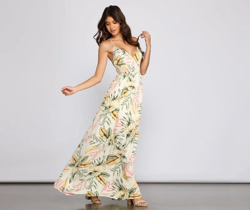 maxi dresses for everyday wearTake Me Back Tropical Maxi Dress