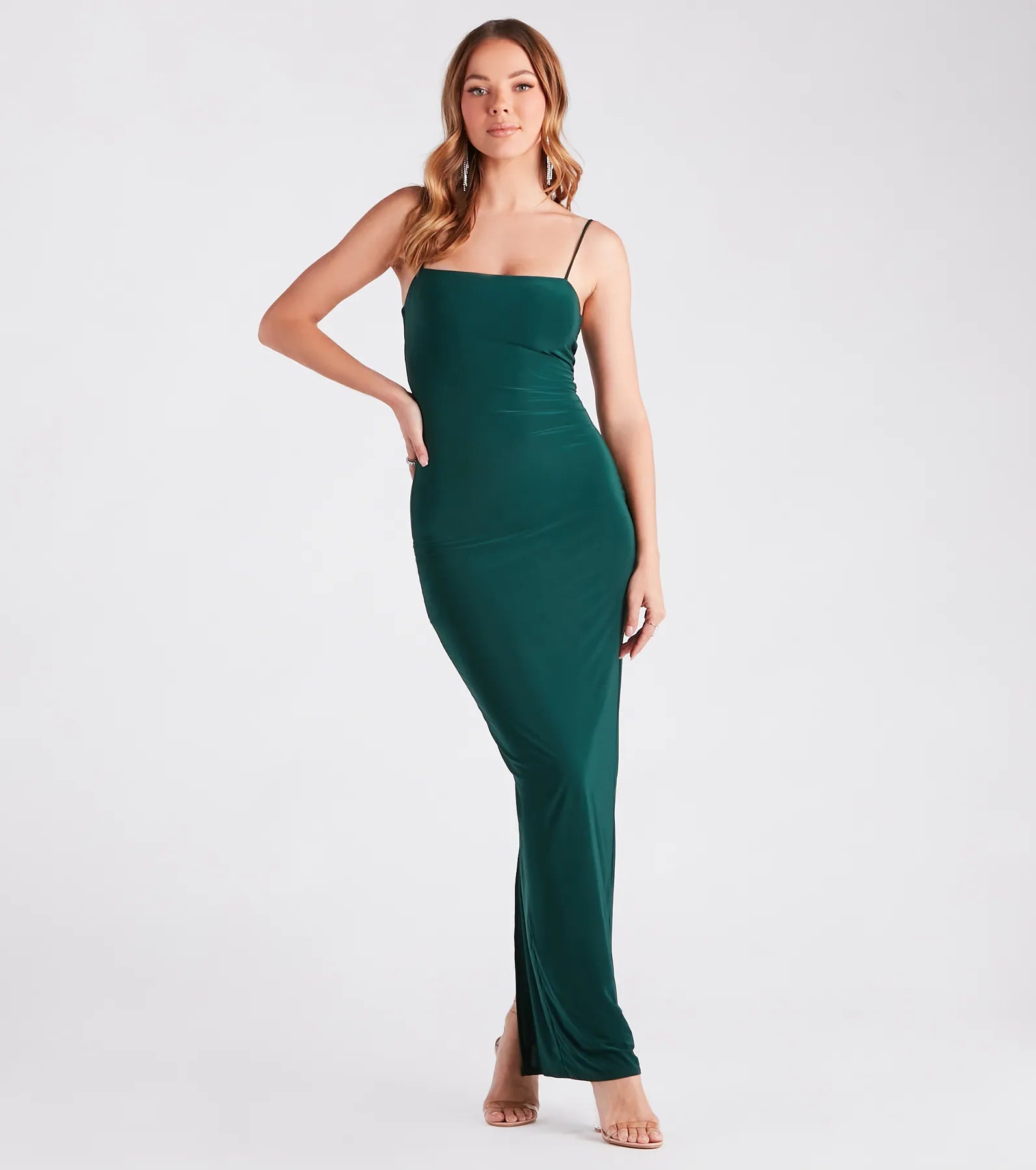 maxi dresses for formal eventsSet The Curve Square Neck Maxi Dress