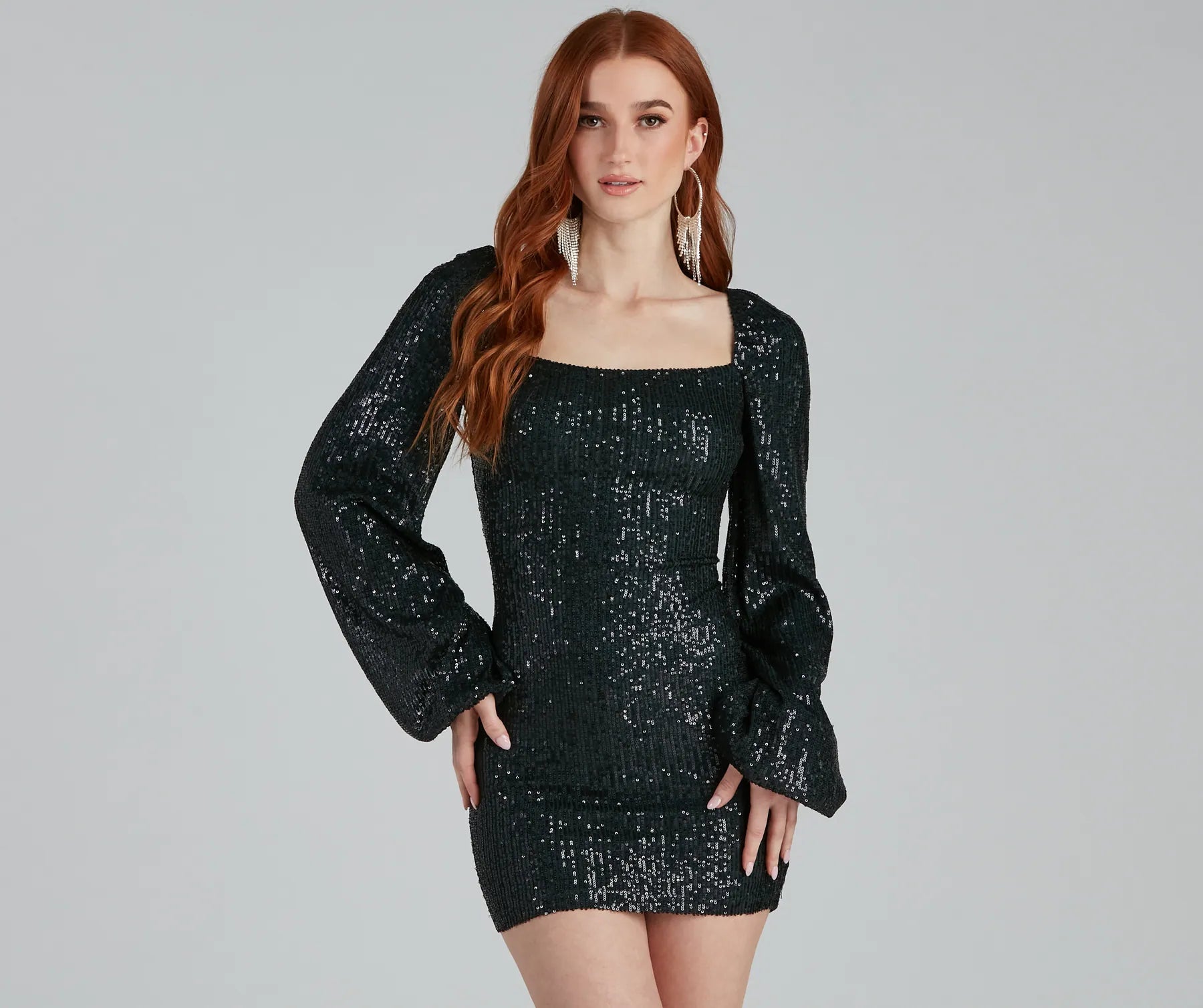 stretch Mimi dresses for comfortSparkle Factor Sequin Mini Dress