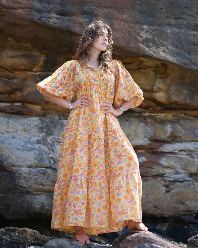 maxi dresses with short sleevesGolden Soma Neera Maxi