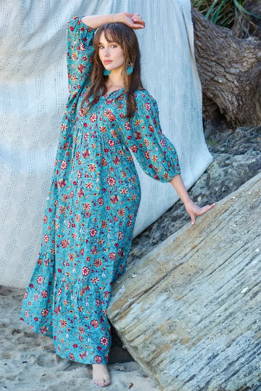 floral print maxi dressesHenna Neera Maxi