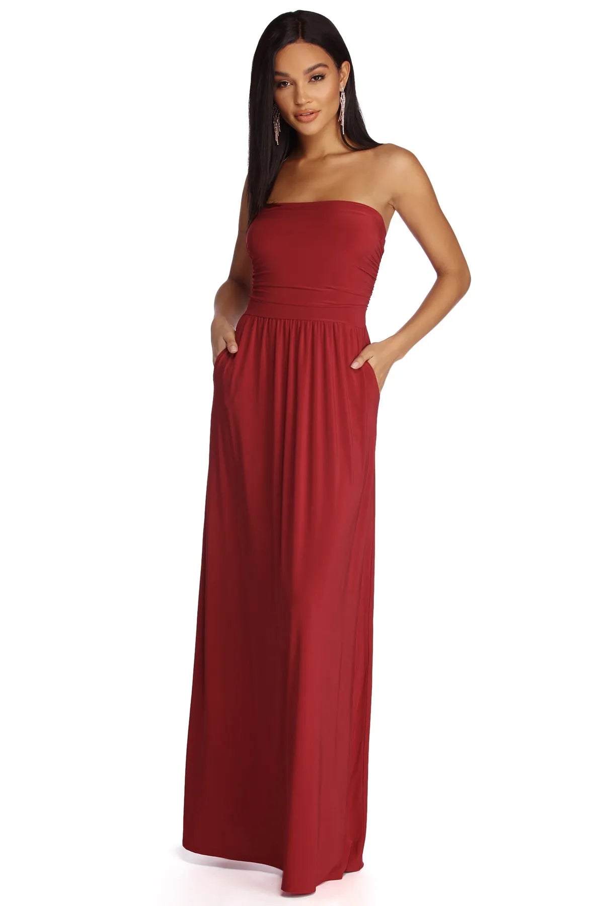 maxi dresses with front pocketsStylish To The Maxi Dress