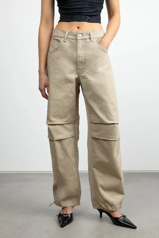 women's cropped pantsDOUBLE-FACED CARGO PANT