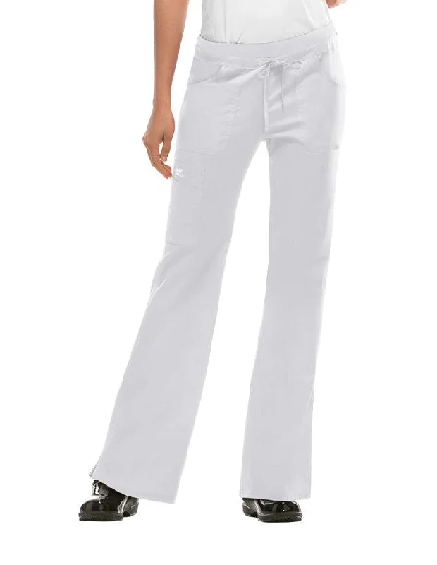 women's cropped pantsCherokee WorkWear Junior Fit Low-Rise Tall Drawstring Cargo Pant