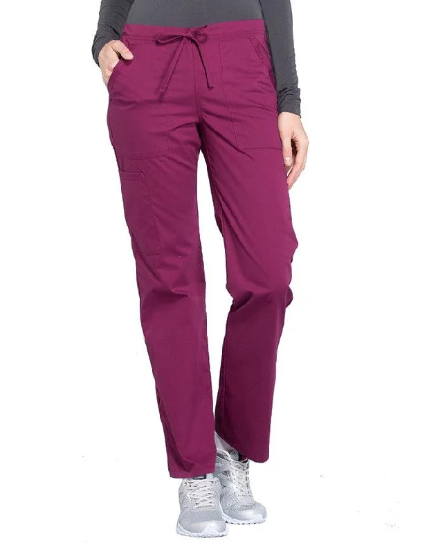 women's hot pantsCherokee Workwear Professionals Women's Drawstring Mid Rise Straight Leg Pant