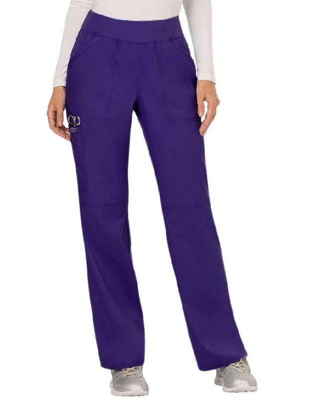 women's floral pantsCherokee Workwear WW Revolution Women's Mid Rise Straight Leg Pull-on Pant