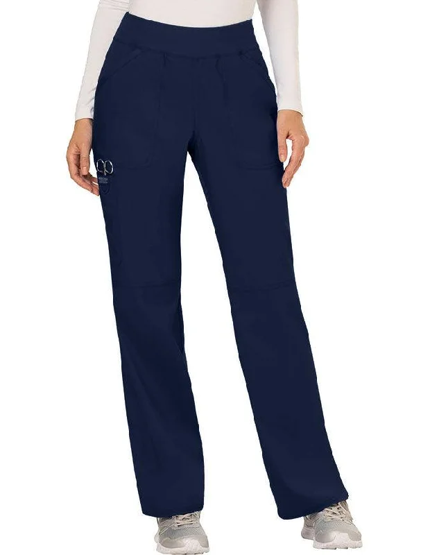 women's adventure pantsCherokee Workwear Revolution Women's Mid Rise Straight Leg Pull-on Tall Pant