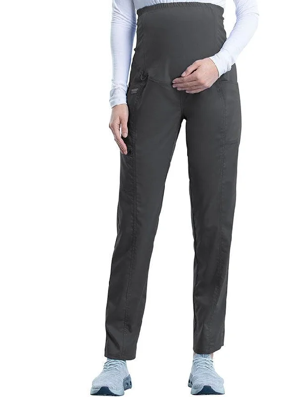 women's lace-up pantsCherokee Workwear Revolution Women's Slim Fit Maternity Tall Pant