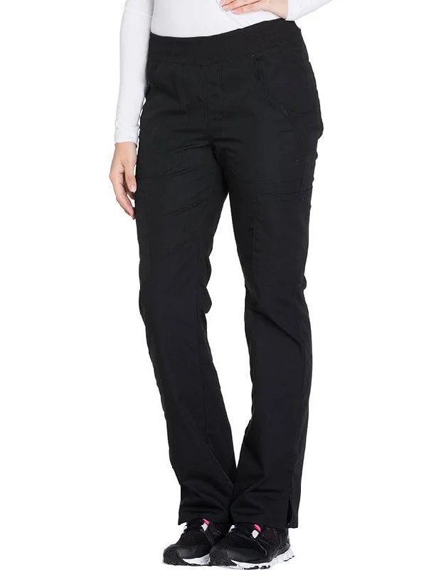 women's breathable pantsCherokee Workwear Women's Mid Rise Straight Leg Pull-on Cargo Tall Pant