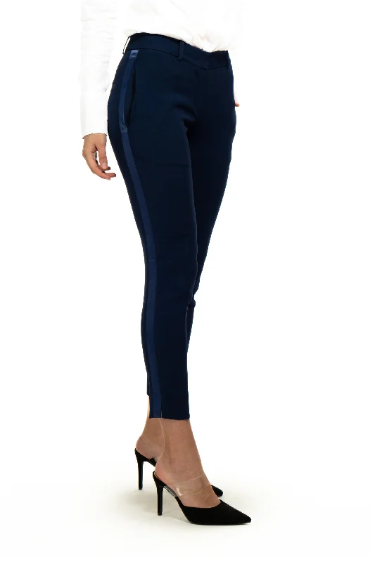 women's trendy pantsRoyal Navy Ultra Slim Fit Tuxedo Pants w/ Satin Back Pocket